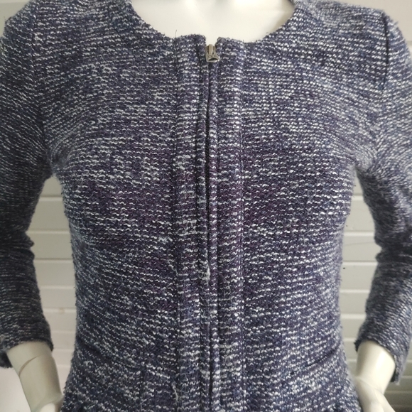 SOLD J.Crew Boucle Tweed Peplum Blazer Jacket XS - Picture 4 of 8